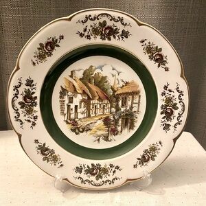 Vintage Collectors Plate Ascot Service Plate by Wood And Sons England